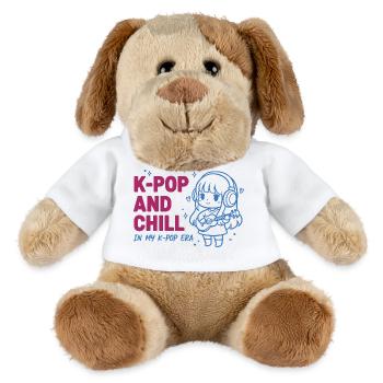 K-Pop And Chill In My K-Pop Era Kpop Korean Music - MiniFeet® Dog Helge - white - Front