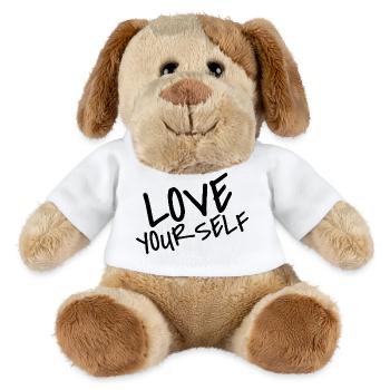 Love Your Self | Selflove Shirt - MiniFeet® Dog Helge - white - Front