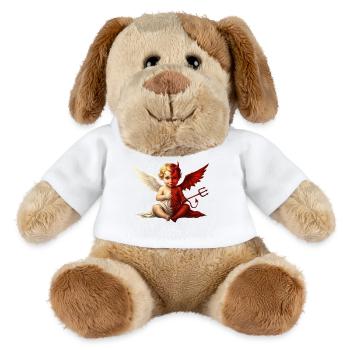Double Ange Chérubin Démon - Chien en peluche Helge MiniFeet® - blanc - Devant