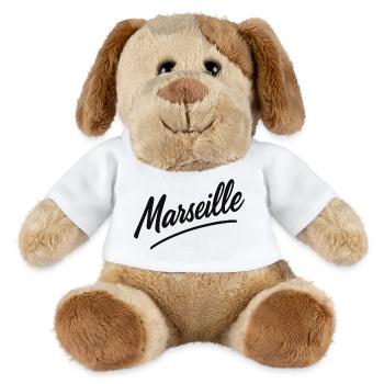Marseille Script Schwung - MiniFeet® Hund Helge - Weiß - Vorne