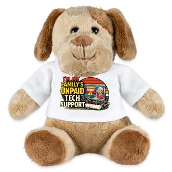 Family Tech Support Unpaid - MiniFeet® Dog Helge - white - Front