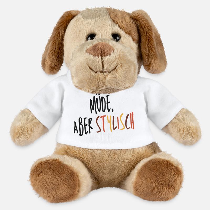 Müde aber stylisch  - MiniFeet® Hund Helge - Weiß