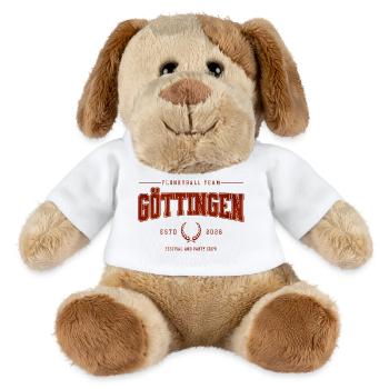 Flunkyball Profi Team Göttingen Vintage Shirt - MiniFeet® Hund Helge - Weiß - Vorne