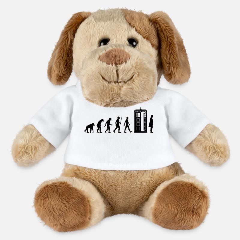 Evolution Tardis - Chien en peluche Helge MiniFeet® - blanc