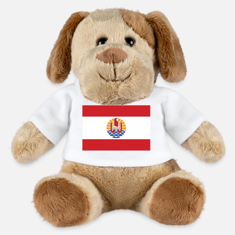 Polynésie - Chien en peluche Helge MiniFeet® - blanc