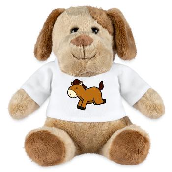 Springendes Pferd - MiniFeet® Hund Helge - Weiß - Vorne