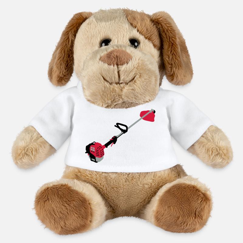la débroussailleuse_d1 - Chien en peluche Helge MiniFeet® - blanc
