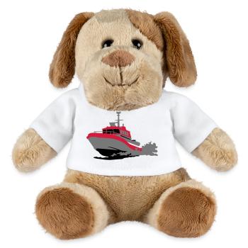 Motorboot - MiniFeet® Hund Helge - Weiß - Vorne