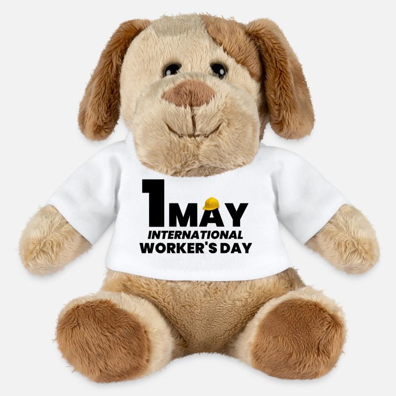 Tag der Arbeit, 1. Mai - MiniFeet® Hund Helge - Weiß