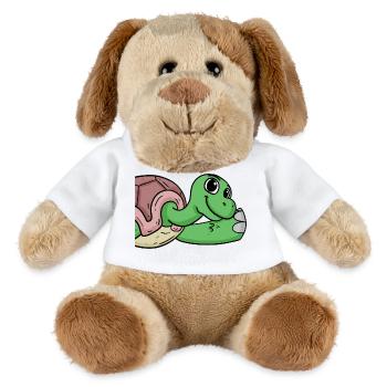 Schildkröte Gruß Begrüßung - MiniFeet® Hund Helge - Weiß - Vorne