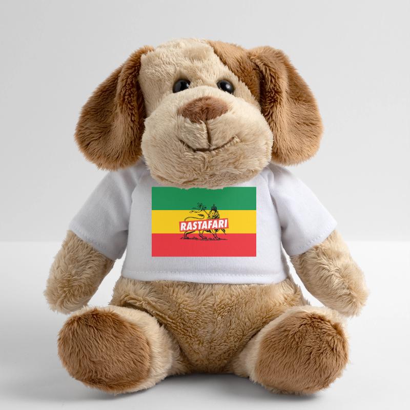 DRAPEAU REGGAE - RASTA LION - JAH RASTAFARI Chien en peluche Helge MiniFeet®