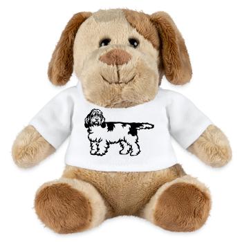 Petit Basset Griffon Vendeen - Chien en peluche Helge MiniFeet® - blanc - Devant