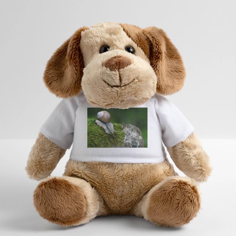 Escargot sur mousse Chien en peluche Helge MiniFeet®