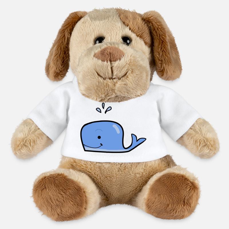 Cute Blue Whale - MiniFeet® Dog Helge - white