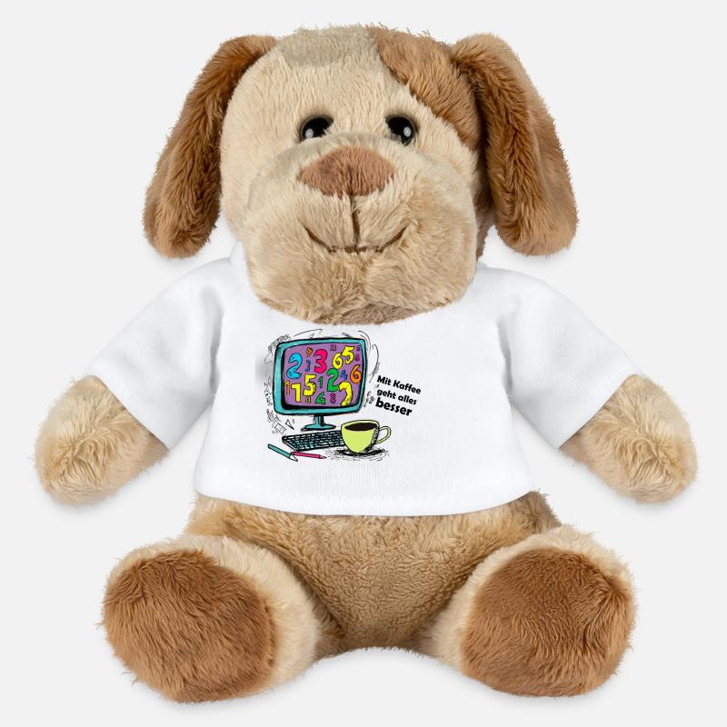 Mit Kaffee geht alles besser - MiniFeet® Hund Helge - Weiß