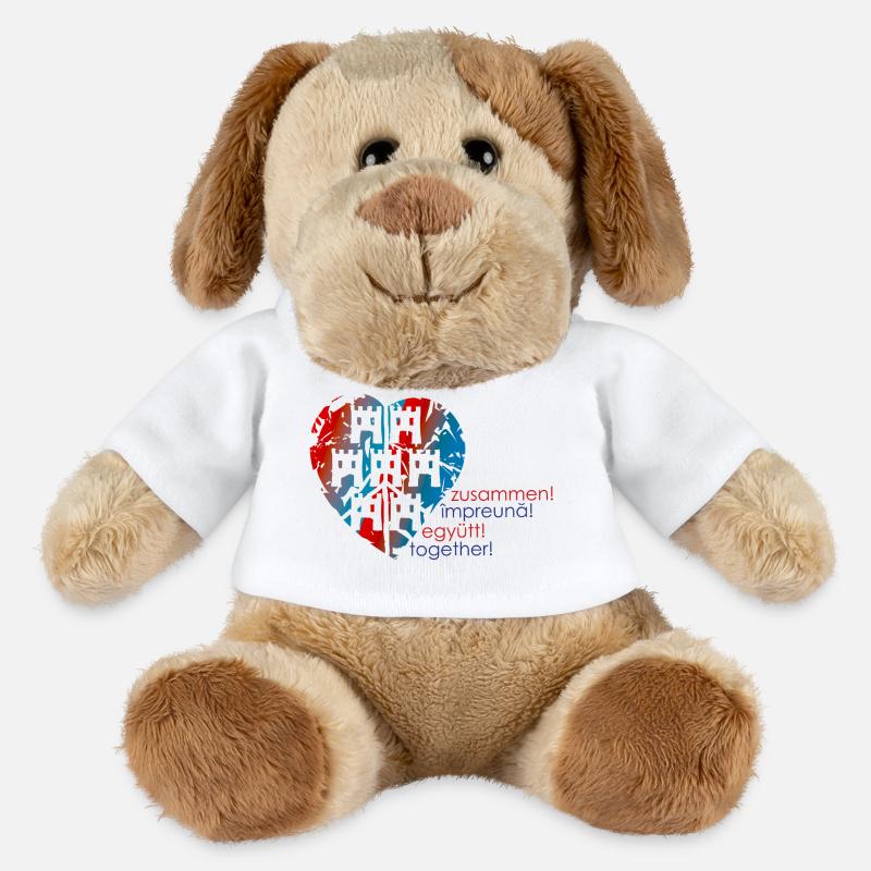 ensemble - Chien en peluche Helge MiniFeet® - blanc