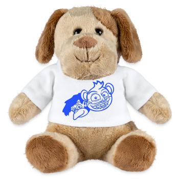 2 Funny Monkey Faces Two Friends Crew Team - Chien en peluche Helge MiniFeet® - blanc - Devant
