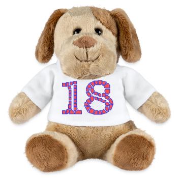 JAHRESTAG. ALLES GUTE ZUM GEBURTSTAG. ALLES GUTE ZUM GEBURTSTAG. - MiniFeet® Hund Helge - Weiß - Vorne