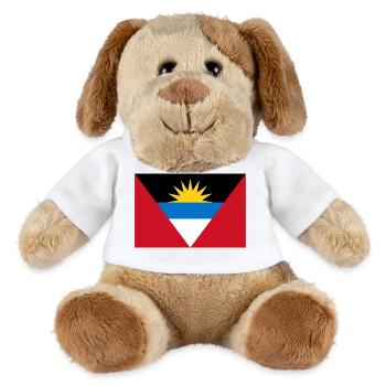 Antigua and Barbuda - MiniFeet® Dog Helge - white - Front