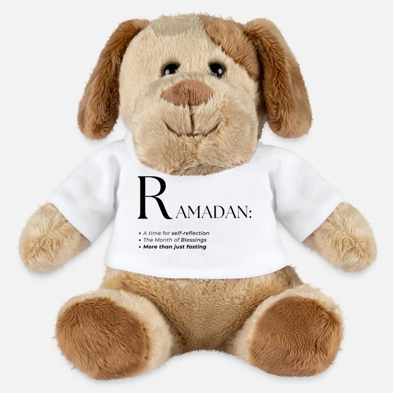 Design des Ramadan-Wörterbuch-Textstils - MiniFeet® Hund Helge - Weiß