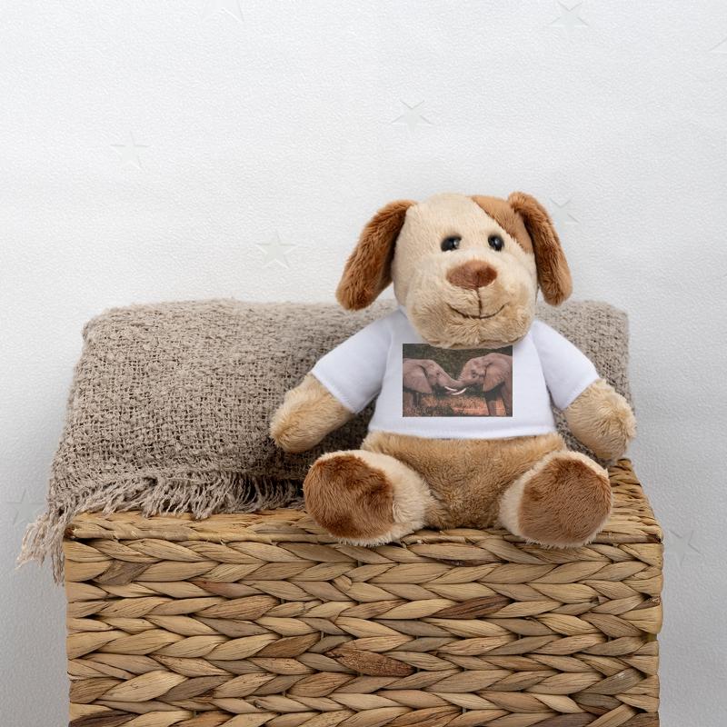 Éléphants entrelacant des trompes Chien en peluche Helge MiniFeet®