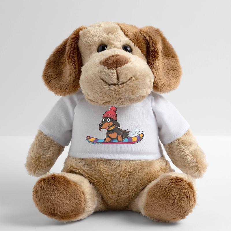 Snowboard teckel en hiver Chien en peluche Helge MiniFeet®