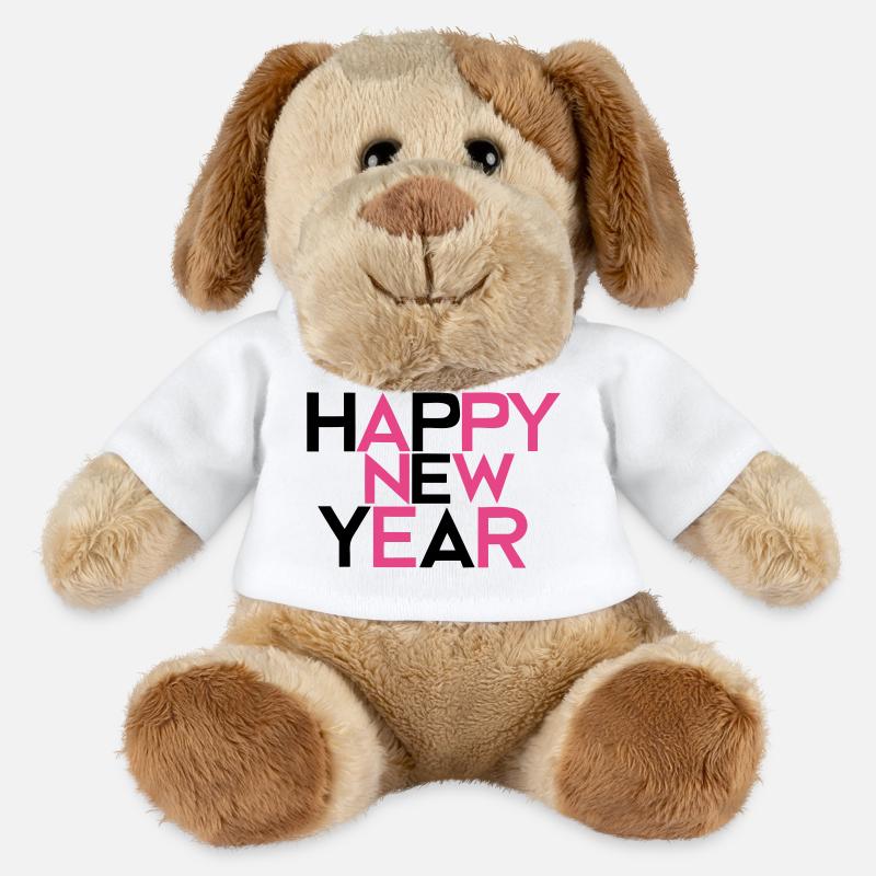 Happy New Year #2 - MiniFeet® Hund Helge - Weiß