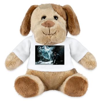 Broken statue, pensive man - MiniFeet® Dog Helge - white - Front