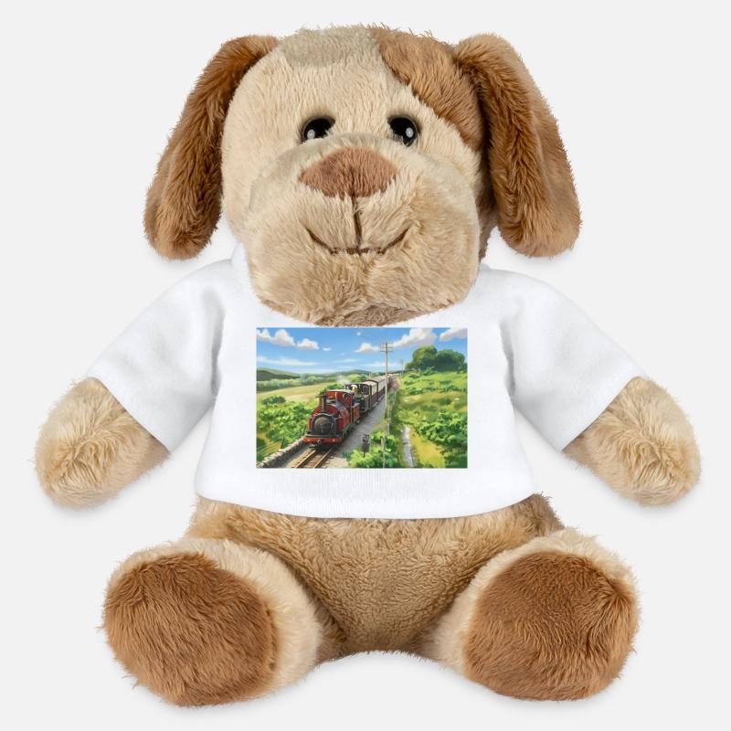 Double Confrontation Dduallt - Chien en peluche Helge MiniFeet® - blanc