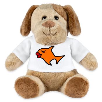 Romantic Fish Illustration - MiniFeet® Dog Helge - white - Front