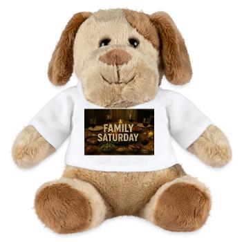 Familienabendessen am Samstag - MiniFeet® Hund Helge - Weiß - Vorne