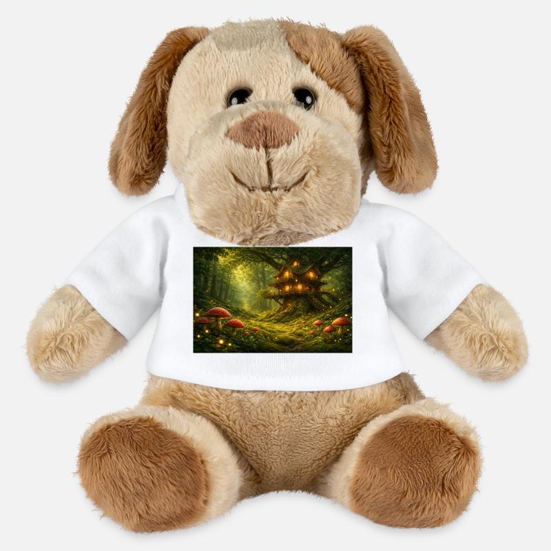 Baumhaus im Feenwald - MiniFeet® Hund Helge - Weiß