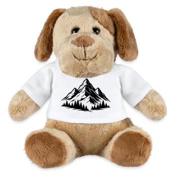 Berge Wald Landschaft - MiniFeet® Hund Helge - Weiß - Vorne
