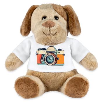 Retro SLR Camera Camera Camera Illustration - MiniFeet® Dog Helge - white - Front