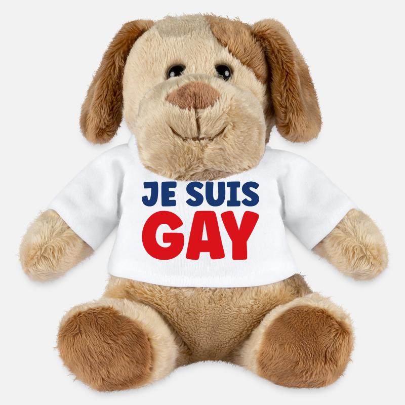 Ich bin schwul - MiniFeet® Hund Helge - Weiß