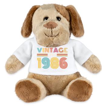 Retro 1986 Stripes - MiniFeet® Hund Helge - Weiß - Vorne