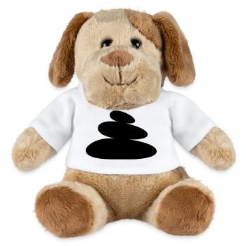 Zen Steine Balance Turm - MiniFeet® Hund Helge - Weiß - Vorne
