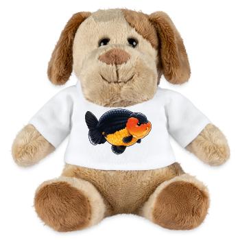 Poisson rouge de haute qualité Ranchu Orange Noir - Chien en peluche Helge MiniFeet® - blanc - Devant