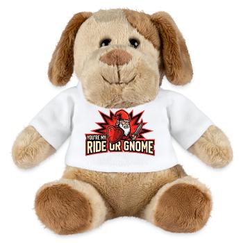 Evil Gnome, Dark Gnome, Goth Gnome, Funny Gnome - MiniFeet® Dog Helge - white - Front
