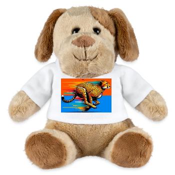 cheetah - MiniFeet® Dog Helge - white - Front