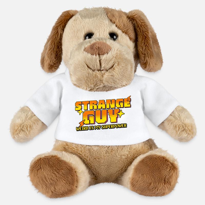 Strange Guy – Weird is my Superpower - MiniFeet® Hund Helge - Weiß