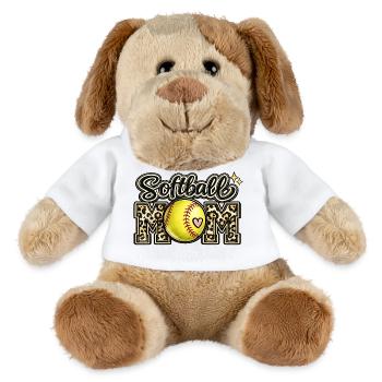 Softball-Mama-Spieltag-Muttertag-Shirt - MiniFeet® Hund Helge - Weiß - Vorne