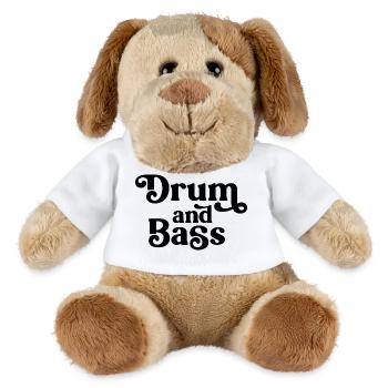 Drum and Bass Fette Typografie - MiniFeet® Hund Helge - Weiß - Vorne