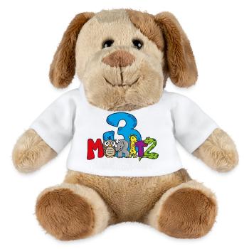 3e anniversaire de Moritz - Chien en peluche Helge MiniFeet® - blanc - Devant