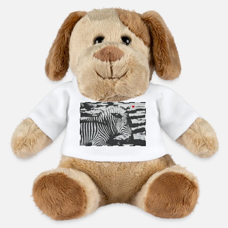 Zebra - MiniFeet® Dog Helge - white
