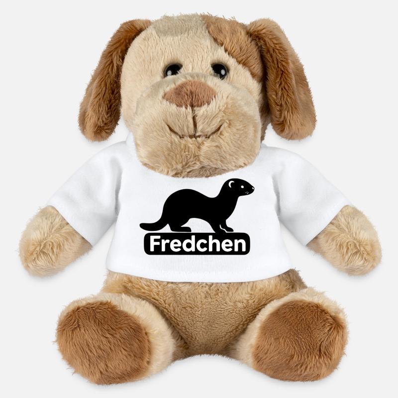 Fredchen_Frettchen - Chien en peluche Helge MiniFeet® - blanc