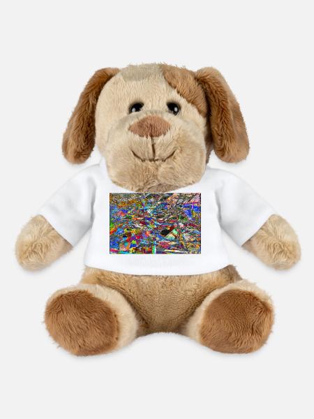 jabtrsnjnigj - Chien en peluche Helge MiniFeet® - blanc