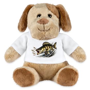 Zander Strike Mode – Predator Fishing Design - MiniFeet® Dog Helge - white - Front