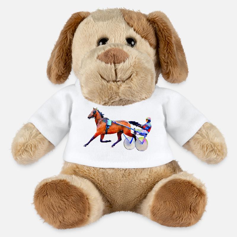 Trabrennen Traber - MiniFeet® Hund Helge - Weiß