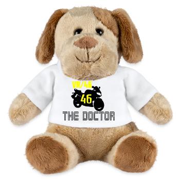 VR 46 THE DOCTOR. - Chien en peluche Helge MiniFeet® - blanc - Devant